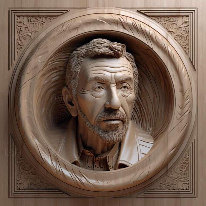 Larry Ellison 1 stl model for CNC
